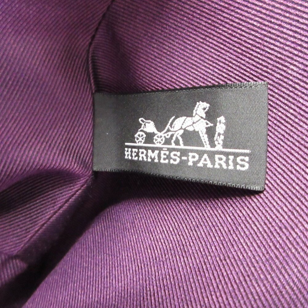 Hermes Palmire Canvas Rouge Vif Prune Pouch 0179h… - image 6